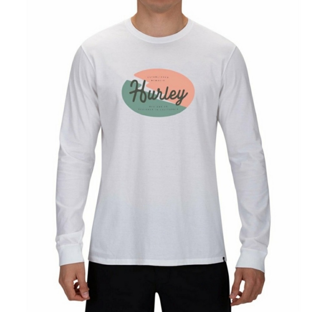 NWOT! Hurley Lightning Logo Long Sleeve T Shirt Sz Medium
